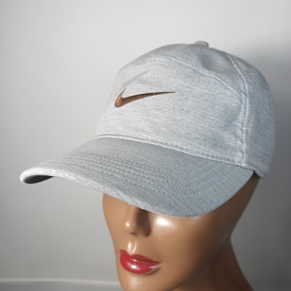 Nike Legacy91 Golf Hat Mens MISC Gray Dri-FIT Adjustable Swoosh Sport AJ5463-091 - Picture 1 of 9